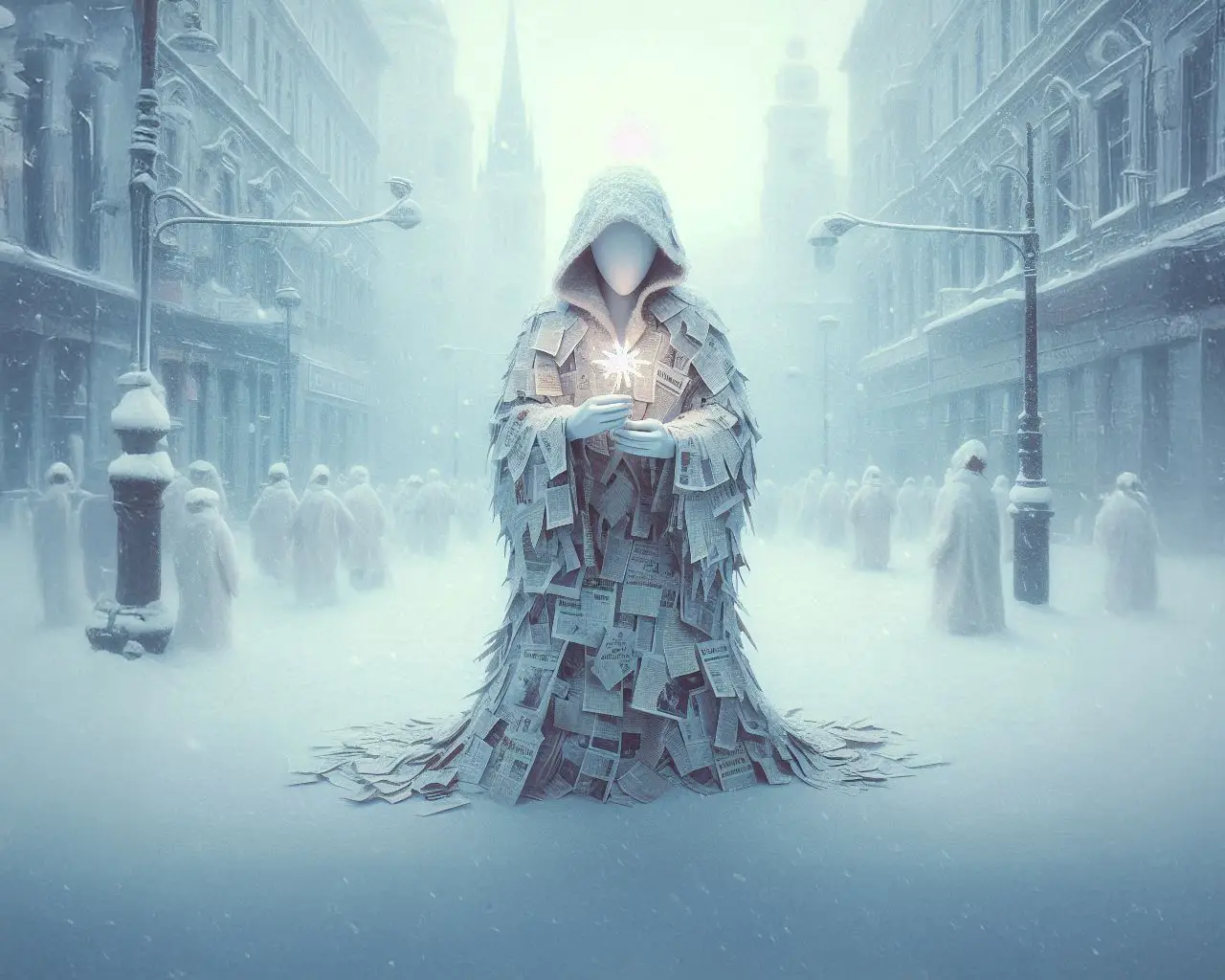 Kar başını örtünce