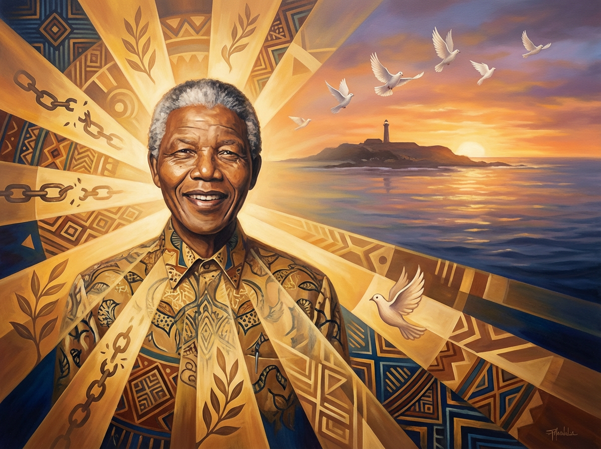 Nelson Mandela: Siła i Duma w Cieniu Apartheidu